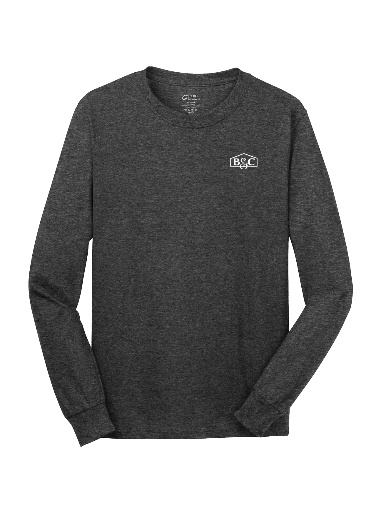 B&C - Mens - Port & Company® - Long Sleeve Core Cotton Tee