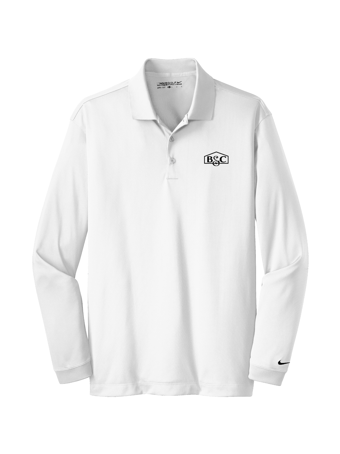 B&C - Mens - Nike Long Sleeve Dri-FIT Stretch Tech Polo