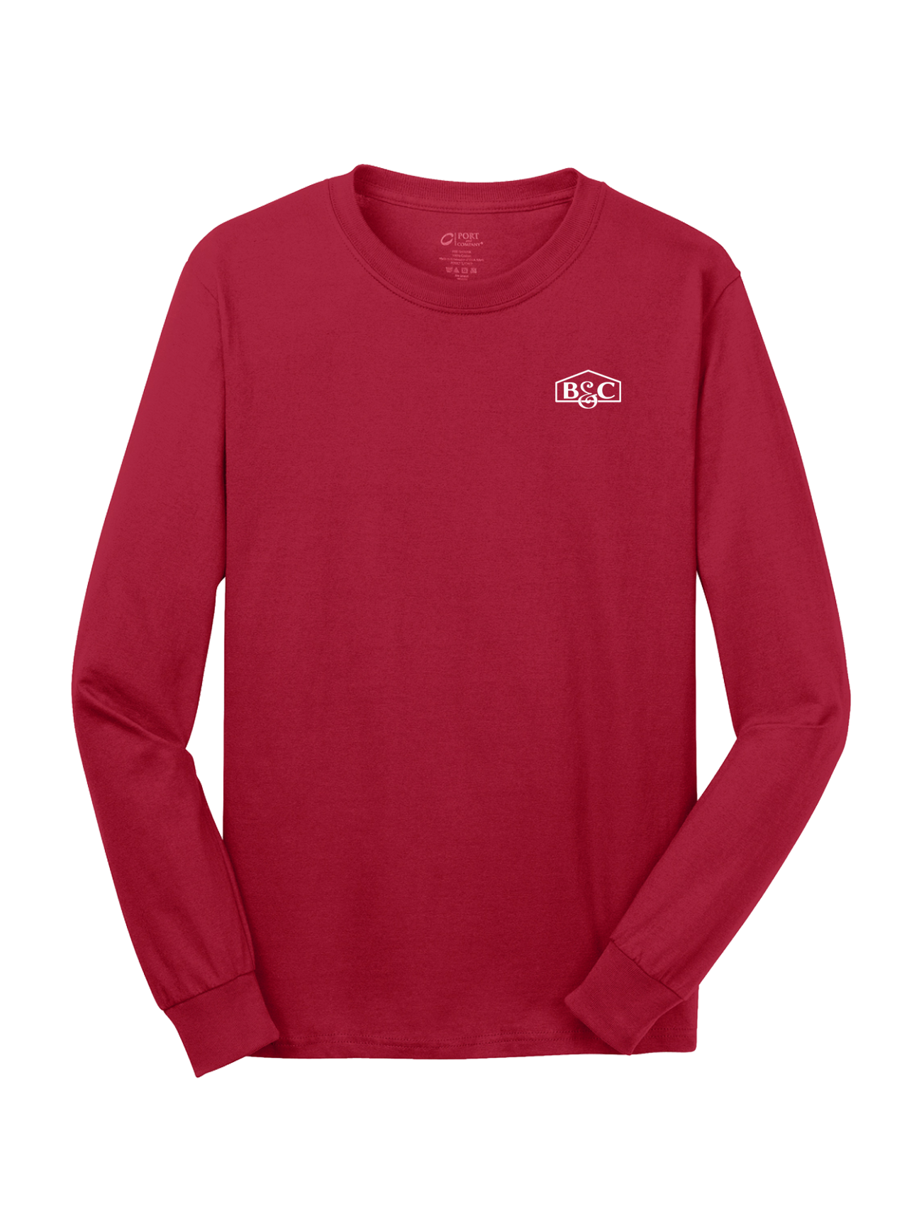 B&C - Mens - Port & Company® - Long Sleeve Core Cotton Tee