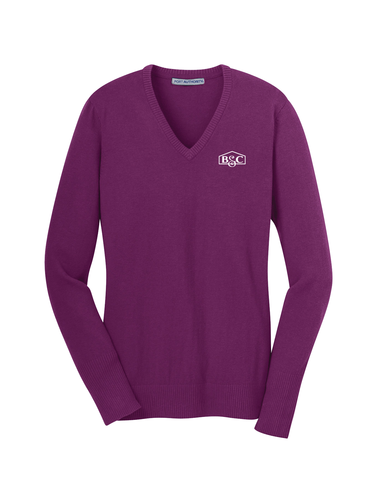 B&C - Womens -Port Authority Ladies V-Neck Sweater