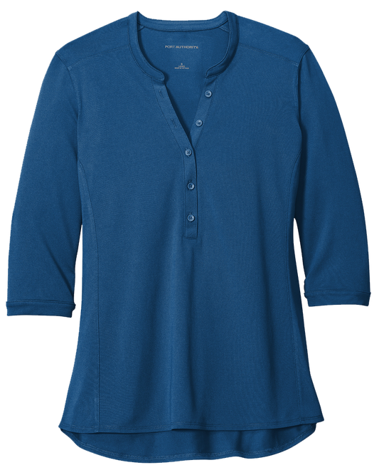 LADIES  Port Authority ® UV Choice Pique Henley