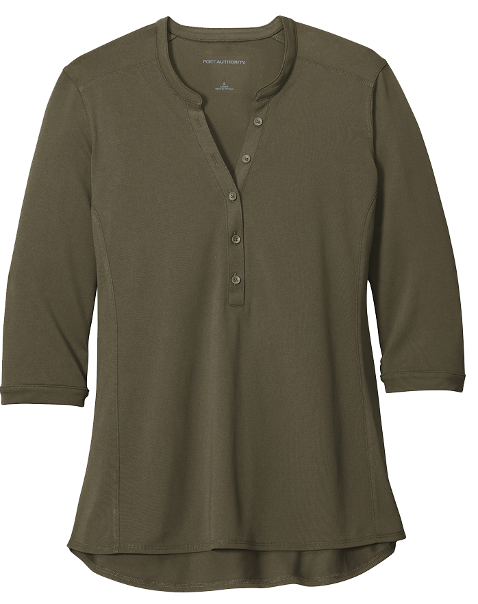 LADIES  Port Authority ® UV Choice Pique Henley