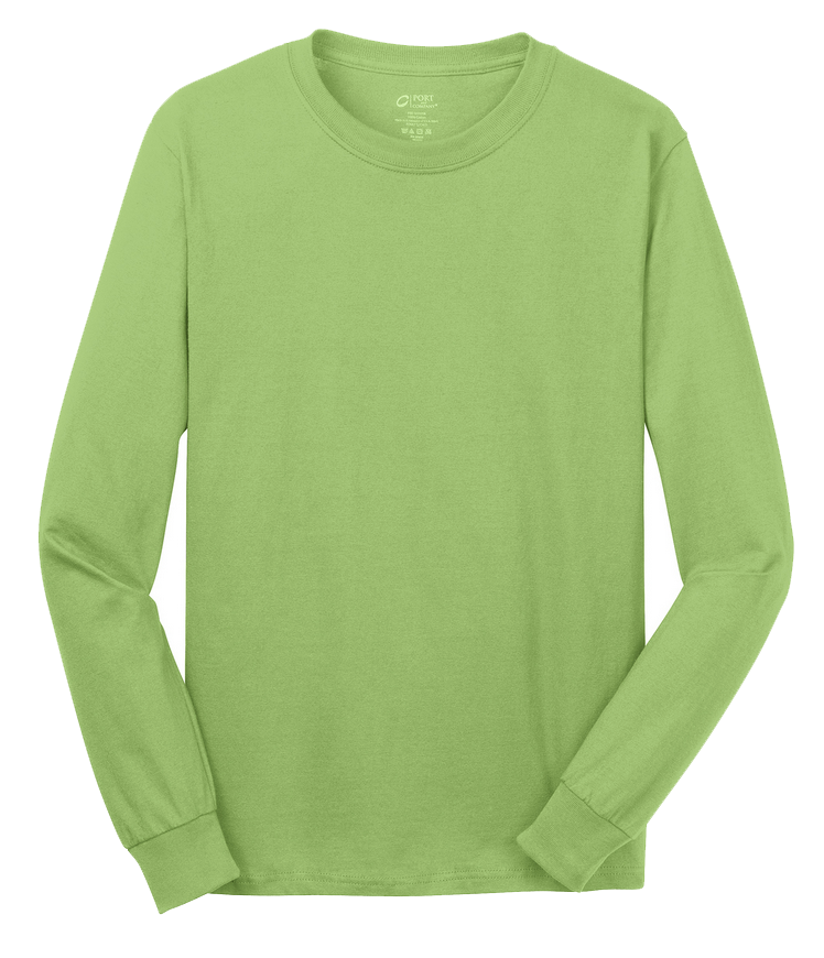 Mens - Port & Company® - Long Sleeve Core Cotton Tee