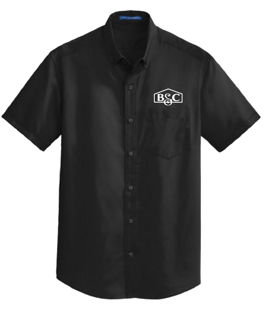 B&C Port Authority® Short Sleeve SuperPro™ Twill Shirt