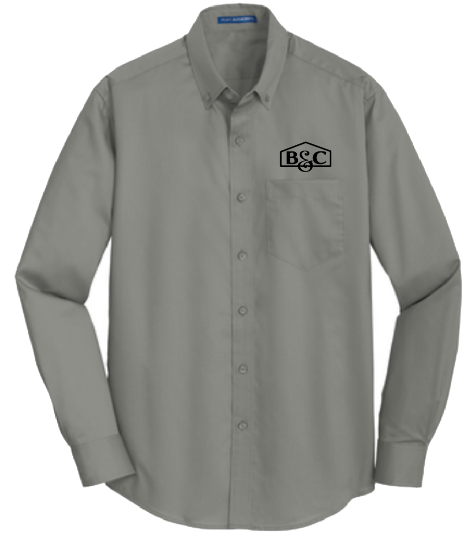 B&C Port Authority® SuperPro™ Twill Longsleeve Shirt