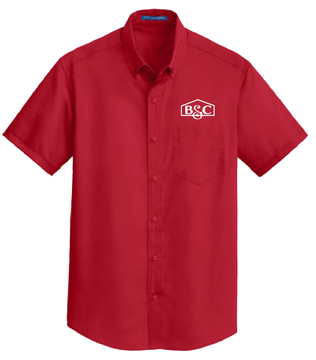 B&C Port Authority® Short Sleeve SuperPro™ Twill Shirt